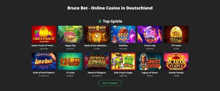 Bruce Bet Casino - Einzahlungsbonus ohne Echtgeld für Neue Spieler freuen - overview